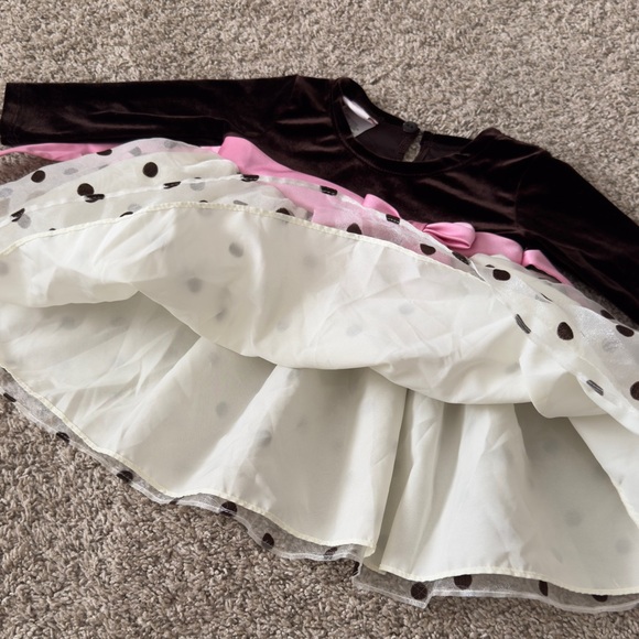 Jessica Ann long sleeve polka dot baby Girl's Dress Size 6-9 months - Picture 7 of 12